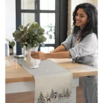 Téli táj gobelin karácsonyi asztali futó 40x100 cm +/-5%
