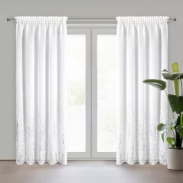 Olivia fényáteresztő függöny Fehér 140x270 cm