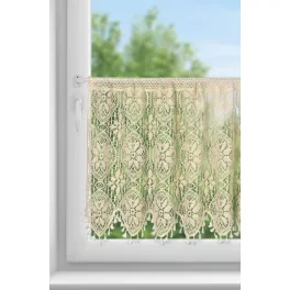 Moly csipkés vitrázs függöny Világosbézs 60x150 cm