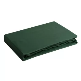   Nova3 pamut-szatén gumis lepedő Sötétzöld 100x200 cm + 25 cm