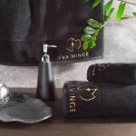 Gaja Eva Minge 3Db-os pamut törölköző szett Fekete