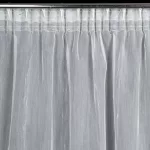 Alexi fényes szállal átszőtt fényáteresztő függöny Fehér 140x280 cm