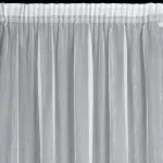 Alexi fényes szállal átszőtt fényáteresztő függöny Fehér 140x280 cm