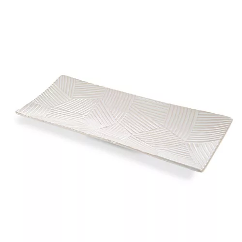 Romina kerámia tál Krémszín 39x18x3 cm