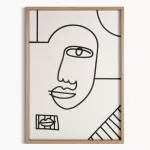 Falikép 669a Bézs 50x70x3 cm