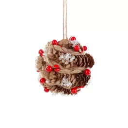 Karácsonyfadísz b87 Barna 12 cm