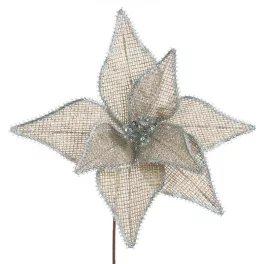 Karácsonyi dekoráció mikulásvirág 279 Bézs 32x40 cm