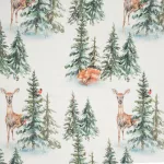 Deer pamut karácsonyi ágyneműhuzat Fehér 220x200 cm - 70x80 cm 2db