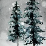 Forest karácsonyi ágyneműhuzat Világosszürke 140x200 cm - 70x80 cm 1db