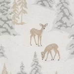 Fawn pamut karácsonyi ágyneműhuzat Fehér 160x200 cm - 70x80 cm 2db