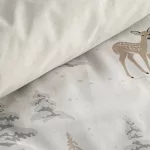 Fawn pamut karácsonyi ágyneműhuzat Fehér 160x200 cm - 70x80 cm 2db