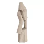 Logan kő hatású dekoratív figura Bézs 10x9x33 cm
