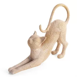Valeri1 macska szobor Arany 32x8x25 cm