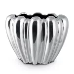 Antonio dolomit modern váza Ezüst 21x13x16 cm