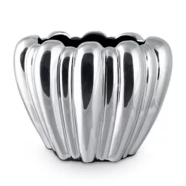 Antonio dolomit modern váza Ezüst 21x13x16 cm