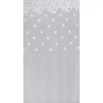 Diana díszes fényáteresztő függöny Fehér 350x160 cm