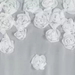 Diana díszes fényáteresztő függöny Fehér 350x160 cm