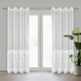 Jasmin Eva Minge függöny Fehér 140x250 cm