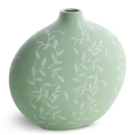 Flora kerámia váza Zöld 29x15x28 cm
