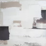 Falikép 684 Krémszín 80x80x3 cm