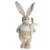 Húsvéti nyuszi figura k15 Bézs 25x16x74 cm