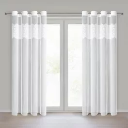Afrodyta fényáteresztő függöny Fehér 140x250 cm