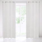 Emma géz fényáteresztő függöny Fehér 140x250 cm