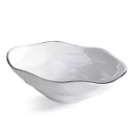 Boni 02 kerámia tál Fehér 30x19x9 cm