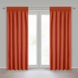 Rita egyszínű dekor függöny Téglavörös 140x270 cm