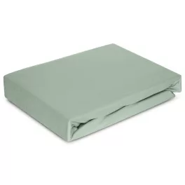 Jersey4 pamut gumis lepedő Menta 160x200 cm +30 cm
