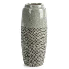 Nori kerámia váza Acélszürke 16x16x36 cm