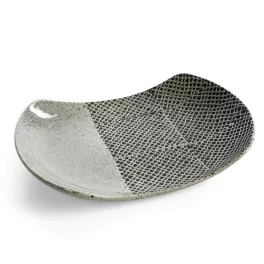 Nori kerámia tál Acélszürke 32x23x5 cm