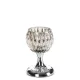 Zaria gyertyatartó Ezüst 11x17 cm
