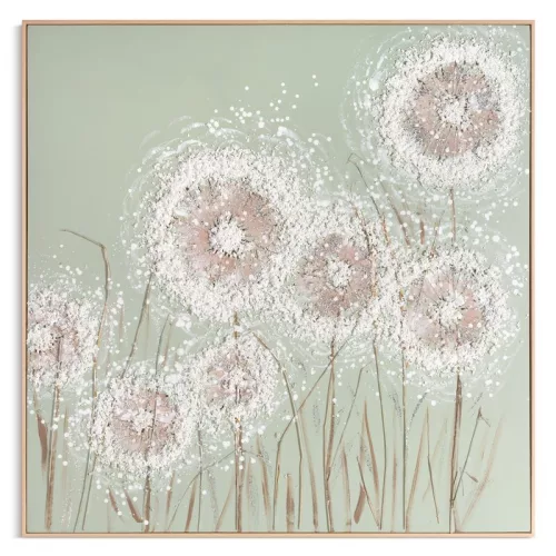 Falikép 695b Krémszín 102x102x5 cm