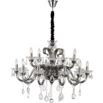 Glitter csillár K5 kirstállyal króm/kristály 95x70 cm