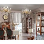 Glitter fali lámpa króm/kristály 38x22x34 cm