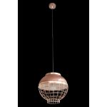 Lucy csillár fém búrával Réz 30x30x12 cm