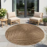 Ay. TIMBER 1403 Barna 80 x 80cm modern kör szőnyeg