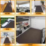 TRD. 100cm széles közületi lábtörlő méterben-barna színben