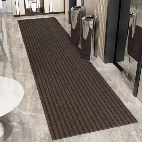 TRD. 80cm széles közületi lábtörlő méterben-barna színben