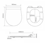 Ride fali, rimless WC soft close ülőkével
