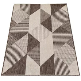 Kétoldalas, zsinór szőnyeg Dy. ZARA 16 barna 120 x 170 cm