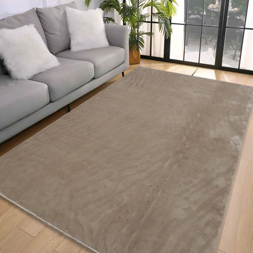 Den. Deluxy design barna  Puha Szőnyeg 200x290cm-hátul gumis