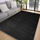 Den. Deluxy design Fekete  Puha Szőnyeg 66x110cm-hátul gumis