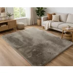 Den. Furlux taupe 60 x 220cm egyszínű extra puha shaggy szőnyeg