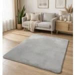 Den. Furlux világosszürke 60 x 220cm egyszínű extra puha shaggy szőnyeg