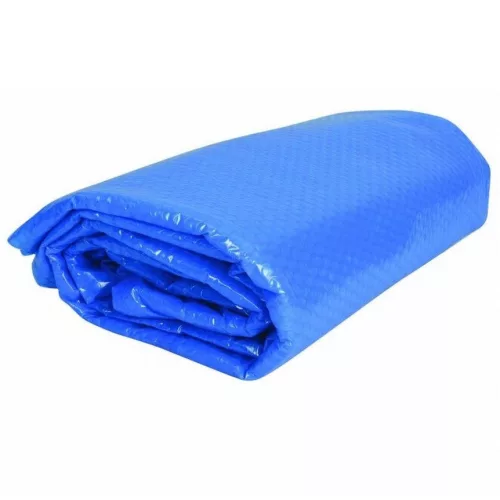 Medence szolártakaró, Blue 250, 3,6 x 6,1 m, kék, UV stabilizált, 250 mikron, ovális, polietilén