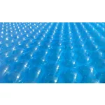 Medence szolártakaró, Blue 250, 3,6 x 6,1 m, kék, UV stabilizált, 250 mikron, ovális, polietilén