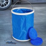 14 részes autó tisztító készlet, külső és belső tisztításhoz, táskával, kék, WOOZE Car Cleaner Set 