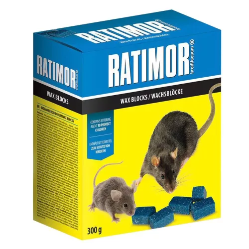 RATIMOR® Brodifacoum granulátum - 300g, egerek és patkányok ellen
